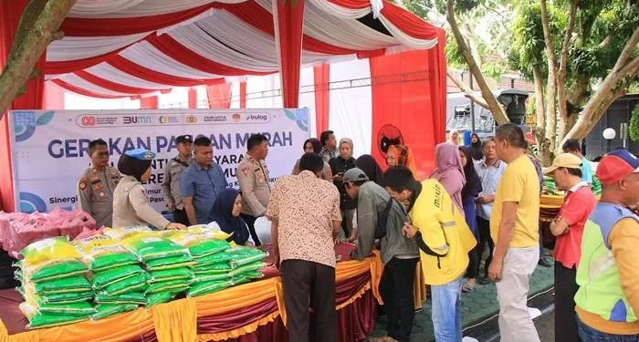 Harga Sembako Naik, Polres OKU Timur Gelar Gerakan Pangan Murah