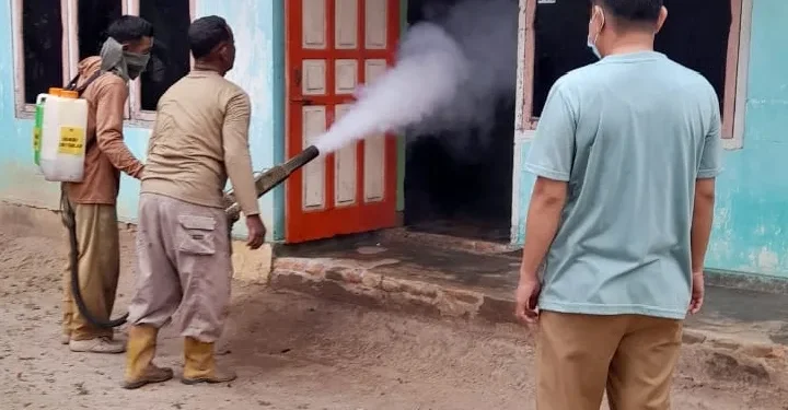 TGC Puskesmas Martapura Lakukan Fogging dan Edukasi DBD di Bukit Sari