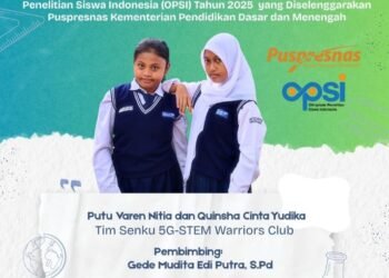 Dua Srikandi Pelajar SMPN II Semendawai Timur  Harumkan OKU Timur