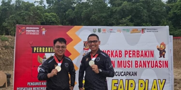 Kapolres Muba dan Kapolsek Sanga Desa Sumbang Medali Perak Untuk Bumi Serasan Sekate di Porprov Sumsel XV