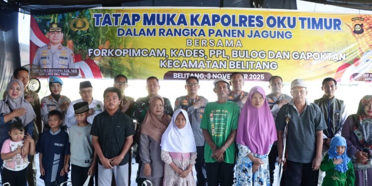 Momen Tatap Muka Dan Tanam Jagung,Kapolres OKU Timur Tegaskan Larangan Musik Remix