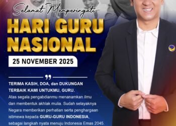 Wakil Ketua DPRD OKU Timur Rio Susanto  Ucapkan Selamat Hari Guru Nasional 2025