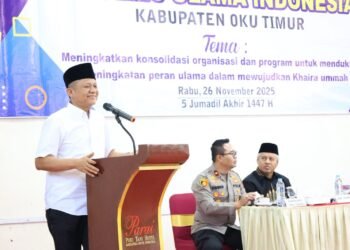 Bupati Enos Buka Musyawarah Daerah V  MUI OKU Timur