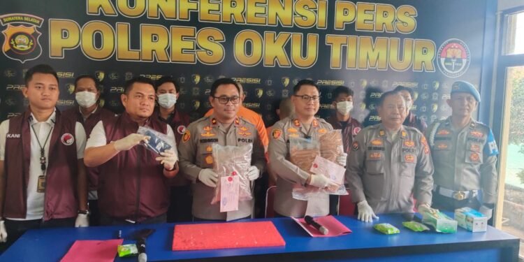 Gacor, Kapolres OKU Timur Ringkus Bandar Daun Setan 2.504 gram