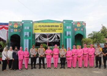 Kapolres OKU Timur Tinjau Empat Titik Pos Pengamanan Dan Pelayanan Operasi Lilin TH 2025