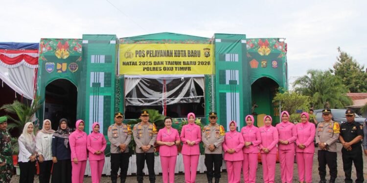 Kapolres OKU Timur Tinjau Empat Titik Pos Pengamanan Dan Pelayanan Operasi Lilin TH 2025