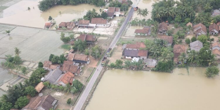 Hasil Pantau Dari Udara, Kecamatan Belitang II Masih Ada Titik Genangan Air