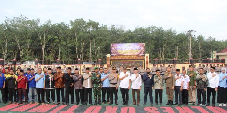 Mapolres OKU Timur Gelar Apel Menjaga Situasi Kamtibmas  Yang Kondusif,Saat Bulan Rhamadon 1447 H/ 2026