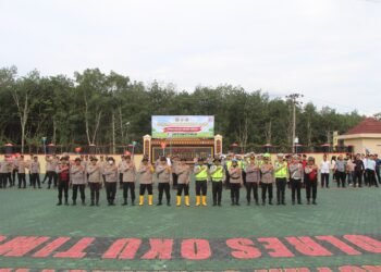 Kapolres OKU Timur AKBP ADIK Pimpin Apel Program Belida Polda  Sumsel
