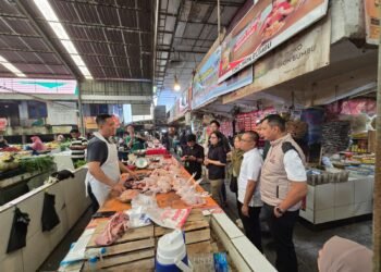 Satgas Saber Pangan Pusat Sidak Pasar Lemabang Palembang, Stok dan Harga Pangan Terkendali