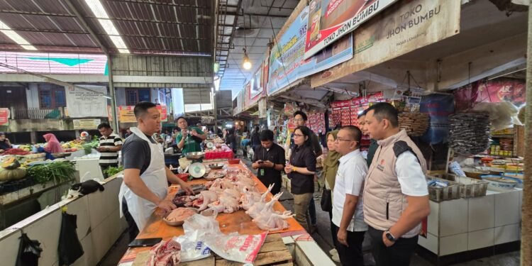 Satgas Saber Pangan Pusat Sidak Pasar Lemabang Palembang, Stok dan Harga Pangan Terkendali