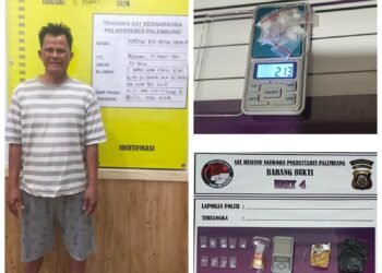 Sabu Disembunyikan di Atap Seng, Pengedar di Kalidoni Tetap Dibekuk Polisi