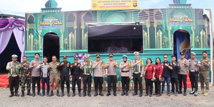 Berikan Aman Dan Nyaman Masyarakat Melaksanakan Hari Raya Idul Fitri,Waka Polres Tinjau Pos