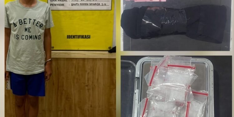 Polrestabes Palembang Gerebek Lokasi Transaksi Sabu, Tersangka Diamankan