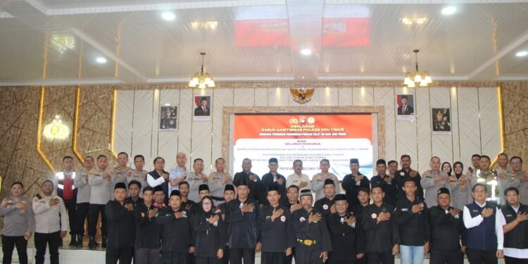 Usai Deklarasi Bersama Kapolres OKU Timur Sabuk Kamtibmas Sepakat “JAGO OKU TIMUR”.