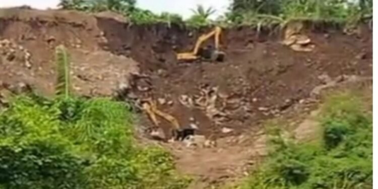 Aktivitas Tambang Batu Split di Desa Lengot, DLH OKU Timur Hanya Sebagai Penonton