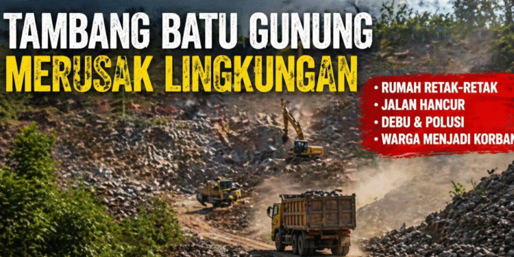 DLH OKU Timur Tak Punya Data Lengkap Tambang Batu, Warga Terus Terabaikan