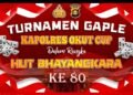 Hayoo… Ramaikan  Daftar  Turnamen Gaple Kapolres OKU Timur Cup, Gratis