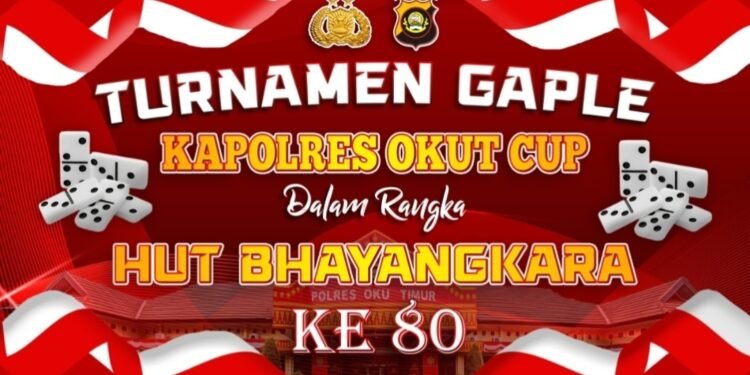Hayoo… Ramaikan  Daftar  Turnamen Gaple Kapolres OKU Timur Cup, Gratis