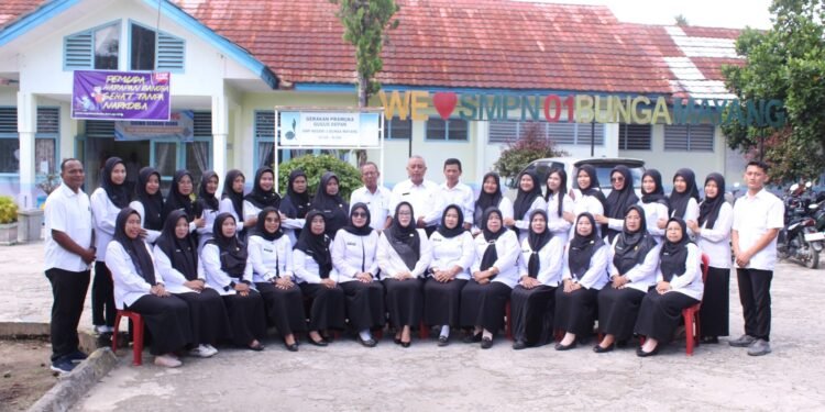 Ujian Sekolah di SMPN 01 Bunga Mayang Diikuti 122 Siswa, Berlangsung Lancar dan Kondusif