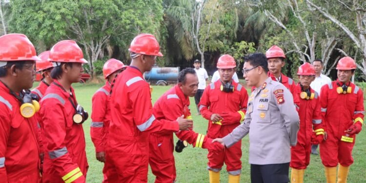 Polres OKU Timur Pastikan Perusahaan Perkebunan Siaga Karhutla Demi Lindungi Lingkungan dan Investasi  ⠀