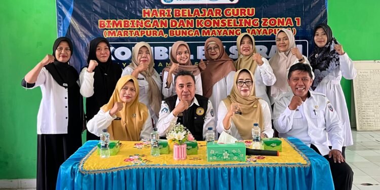 HBG Perkuat Kompetensi Guru BK, SMPN 1 Bunga Mayang Bangun Budaya Belajar Bersama