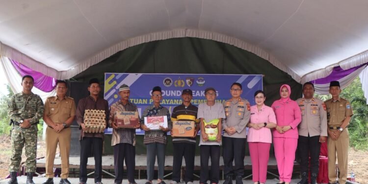 Groundbreaking SPPG Polri di OKU Timur, Fokus Cegah Stunting