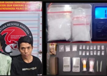 Polisi Bongkar Rumah Pengedar Sabu di OKU, Dua Pelaku Ditangkap dengan Barang Bukti Lengkap