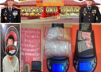 Satresnarkoba Polres OKU Timur Bongkar Markas Transaksi Narkoba