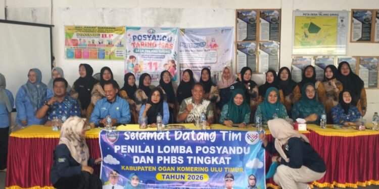 KAPUS Pandan Agung Dampingi Desa Talang Giring Jadi Tuan Rumah Lomba Posyandu dan PHBS Kabupaten