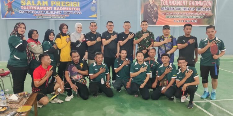 98 Pasangan Berebut Gelar, Turnamen Bulutangkis Kapolres Cup OKU Timur 2026 Pecahkan Rekor Antusiasme!