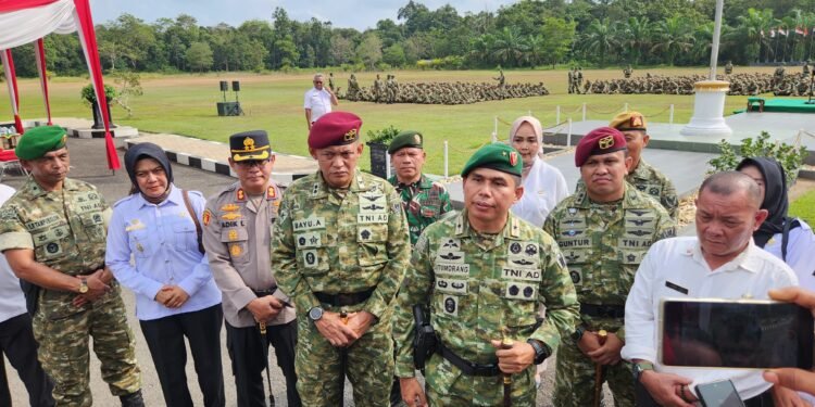 Kapolres OKU Timur Hadiri Undangan Kegiatan LATSARMIL SPPI Kodiklatad di Puslatpur