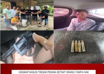 Satreskim POlres OKU Timur Ungkap Pelaku Kasus  Senpi Rakitan