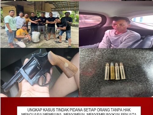Satreskim POlres OKU Timur Ungkap Pelaku Kasus Senpi Rakitan