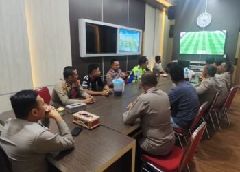 Polres OKU Timur Hadirkan Ruang Kebersamaan Nobar Piala Dunia 2026