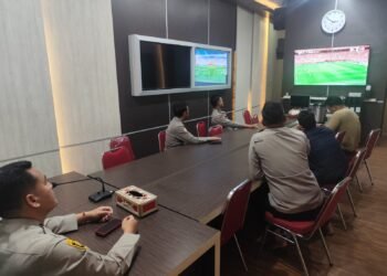 Lewat Nobar Piala Dunia, Polres OKU Timur Hadirkan Cooling System yang Humanis