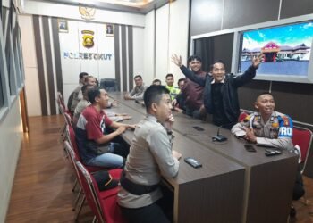 Penuh Semangat Anggota Dan Masyrakat Seru – Seruan Nobar Piala Dunia