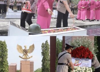 Di Hadapan Makam Pahlawan, Bhayangkara Berjanji Mengabdi