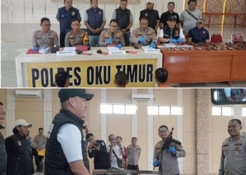 Operasi Senpi Musi 2026,Polres OKU Timur Ungkap 3 Kasus Dan Sita 35 Pucuk Senjata Api