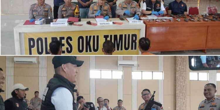 Operasi Senpi Musi 2026,Polres OKU Timur Ungkap 3 Kasus Dan Sita 35 Pucuk Senjata Api