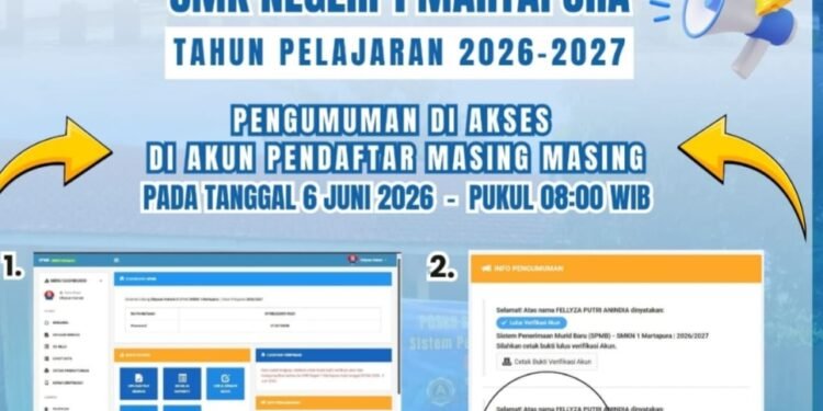 Nah Lho … !!! Calon Siswa Wajib Tahu..! Hasil SPMB SMKN 1 MPA