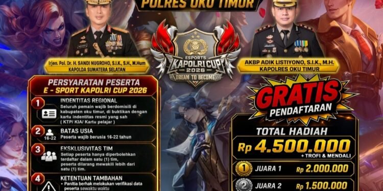 E-Sport Kapolres Cup 2026 Resmi,Pendaftaran Gratis dan Hadiah Jutaan Rupiah