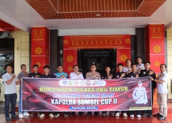 Kapolres OKU Timur Lepas Kontingen Pencak Silat, Targetkan Juara di Kapolda Cup II 2026