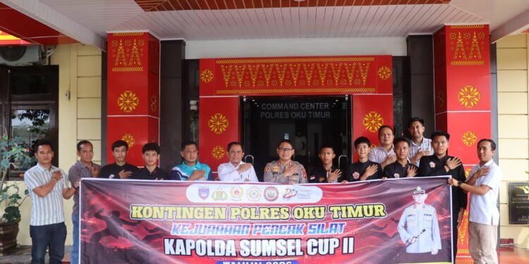 Kapolres OKU Timur Lepas Kontingen Pencak Silat, Targetkan Juara di Kapolda Cup II 2026