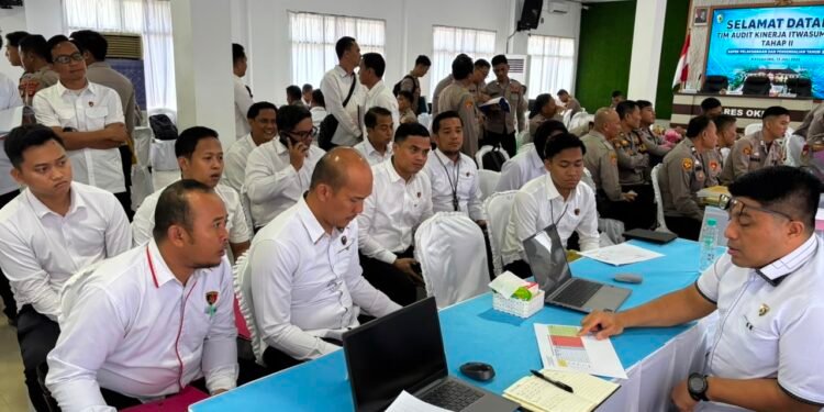 Menuju Polri Presisi, Polres OKU Timur Ikuti Audit Kinerja Itwasum Polri