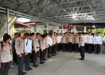 Tindak Lanjuti Audit Itwasum Polri, Wakapolres OKU Timur Pimpin Apel Konsolidasi