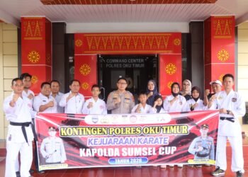 Bawa Nama Polres,Kontingen Karate OKU Timur Siap Bertarung di Kapolda Cup