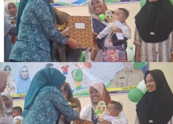 Pendampingan Balita Berbuah Manis, Puskesmas Gumawang Raih Harapan II LBI OKU Timur