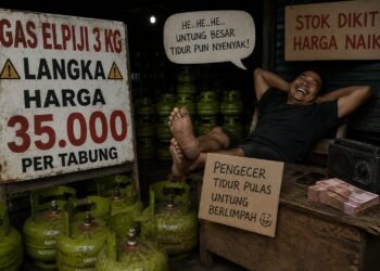 Nafas Pedagang Kecil Kian Sesak, Gas Elpiji 3 Kg Langka, Harga Menyayat Hati