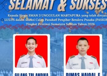 Kepsek  SMPN 1 Martapura Bangga, Alumni Lolos Paskibraka Tingkat Sumatera Selatan